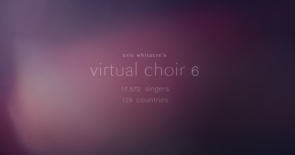 Join The Choir Eric Whitacre S Virtual Choir 6 Sing Gently - alone roblox piano sheets hd mp4